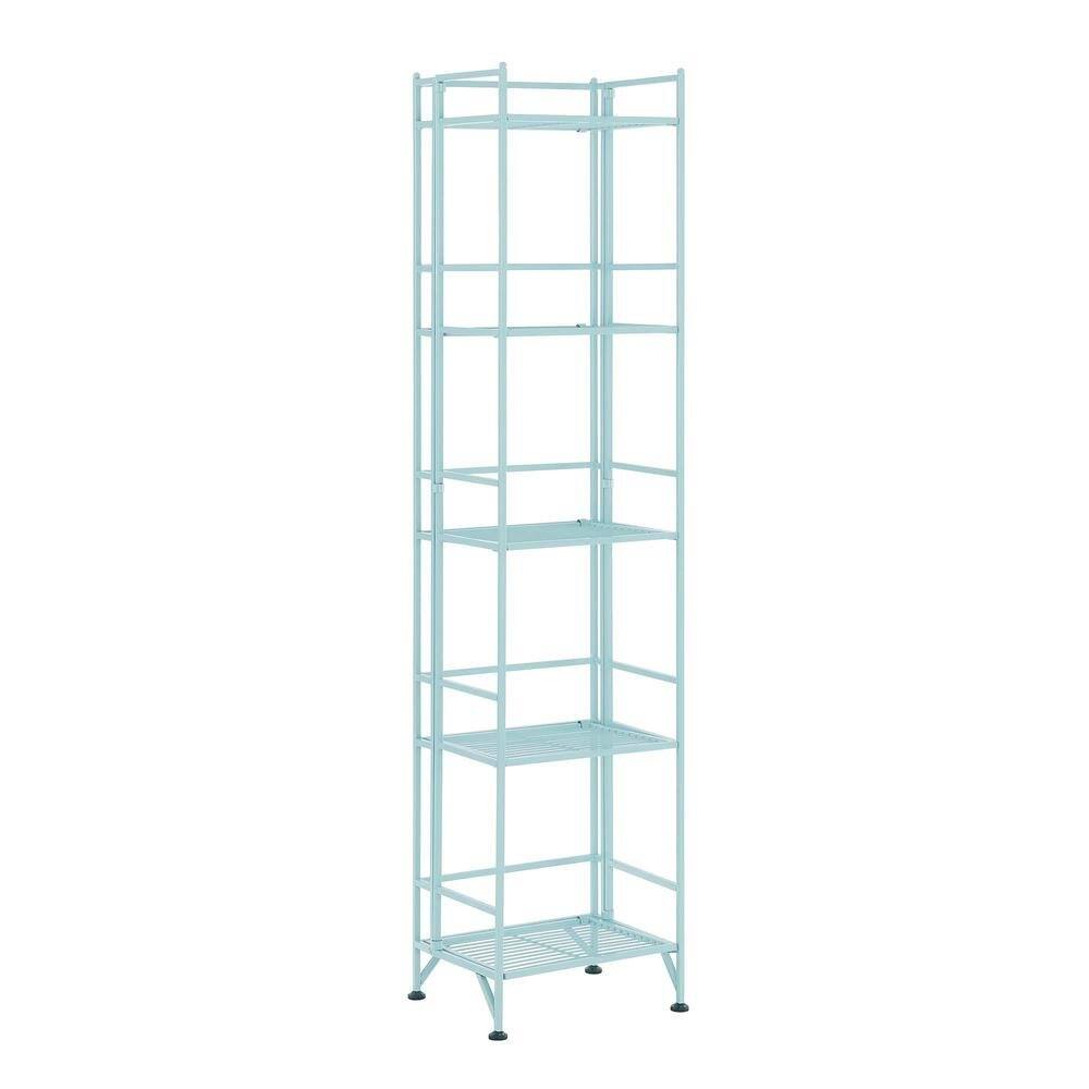 FurniFact - Folding Metal Shelf, Sea Foam - Sea Foam