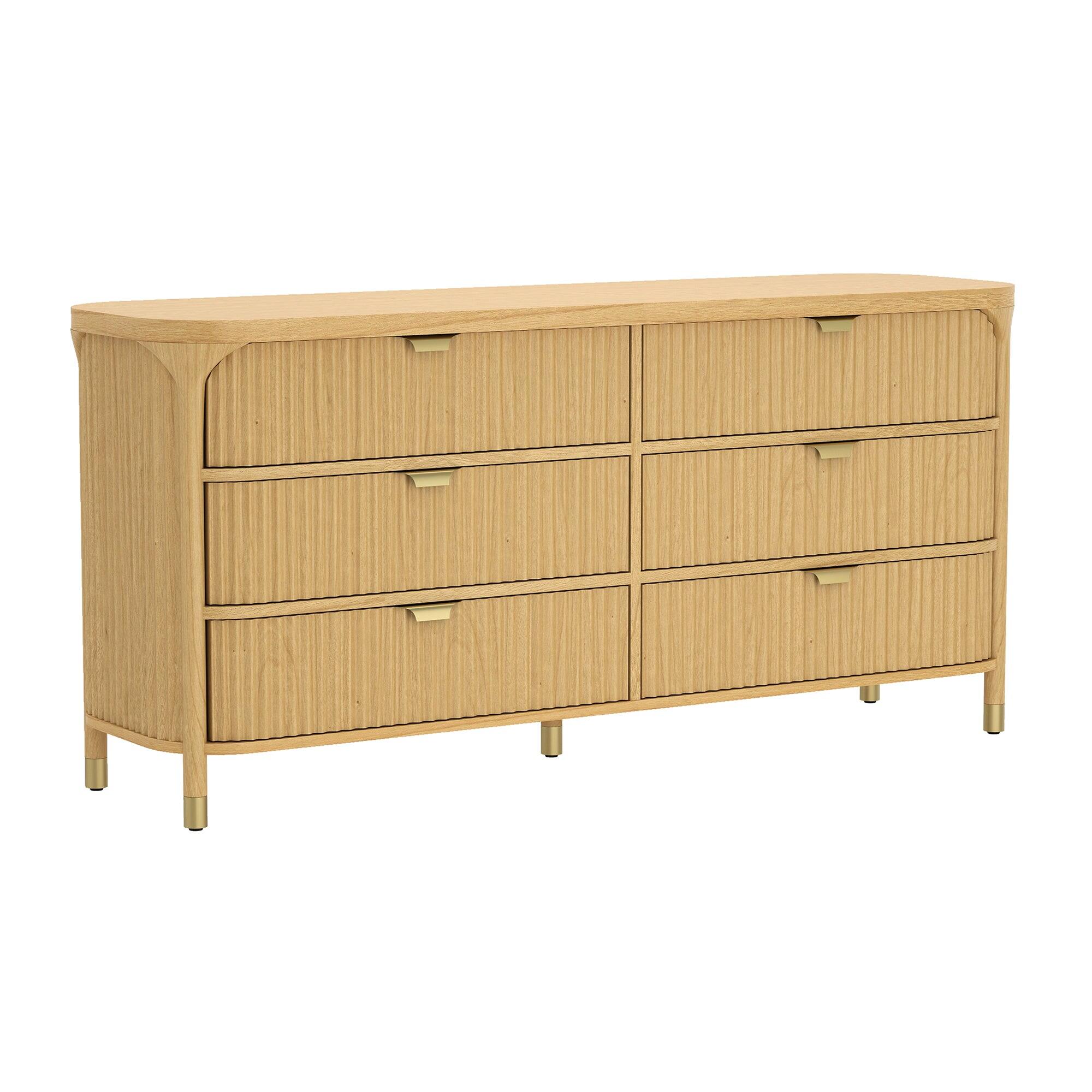 Alt View 2. Manhattan Comfort - Park Contemporary 68" Dresser - Natural.