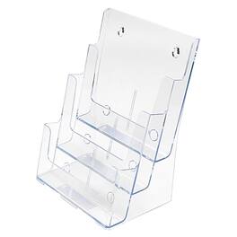 Staples - Literature Holder for Magazines, 8.25" x 11.7" Plastic - Clear