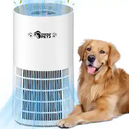Ownpets - Pet Air Purifier H13 HEPA Washable Filter for Pet Odor Hair Dander Pollen - White