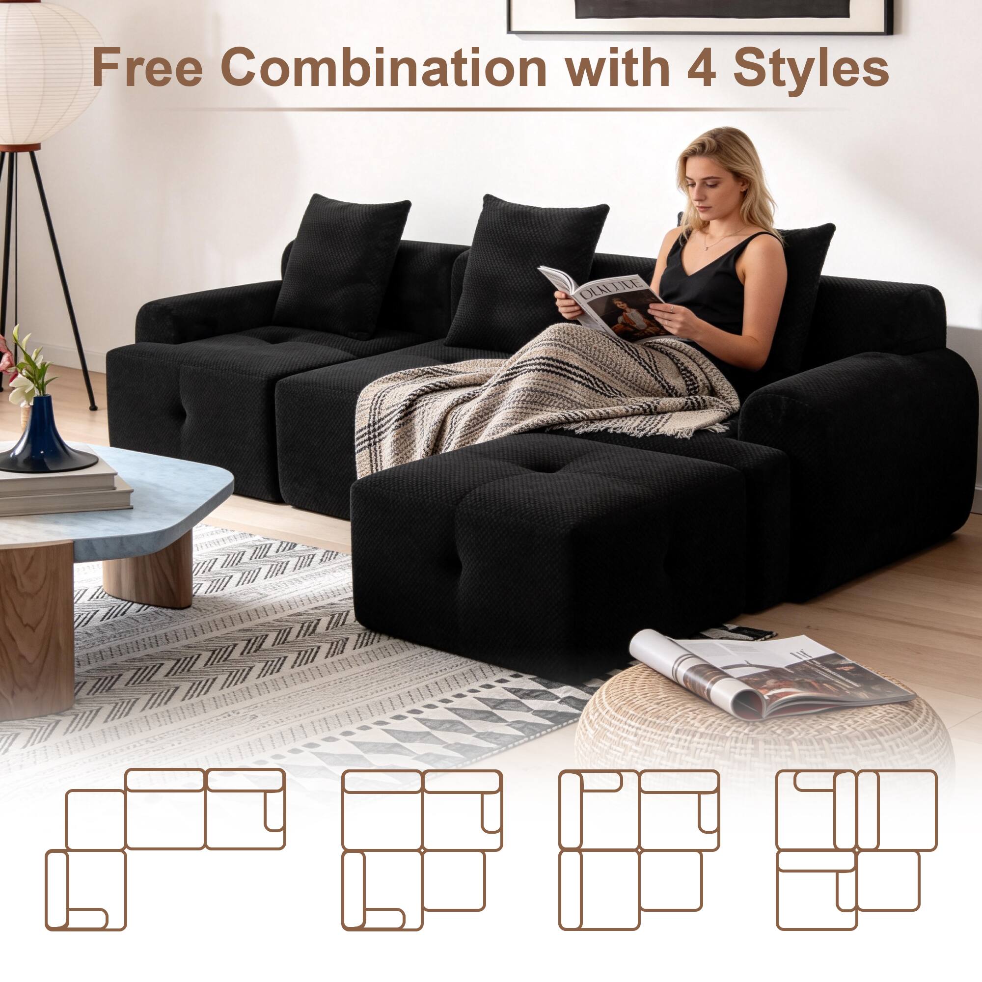 Free Combination with 4 Styles