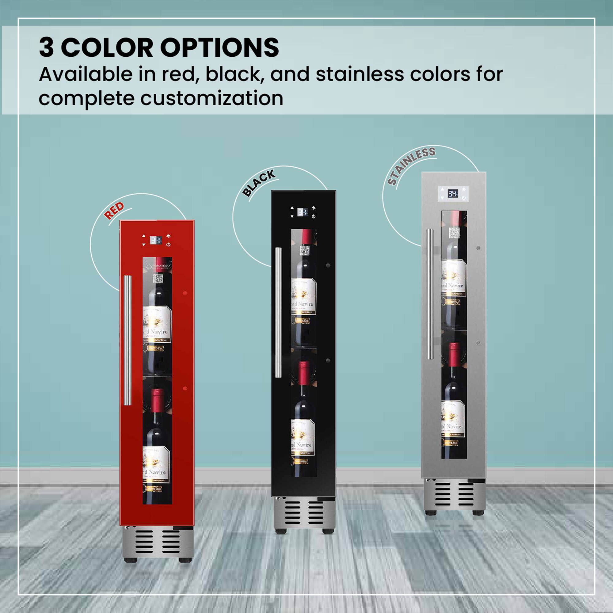 3 COLOR OPTIONS  
Available in red, black, and stainless colors for complete customization  

RED  
BLACK  
STAINLESS