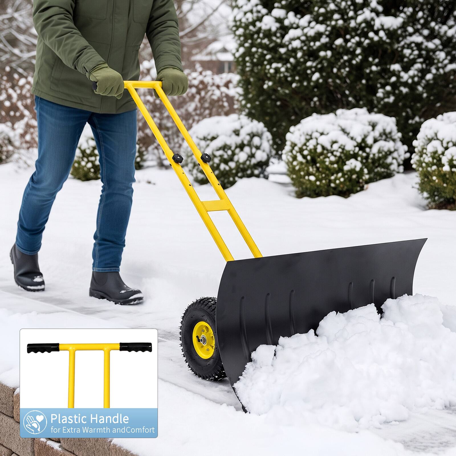 Plastic Handle for Extra Warmth and Comfort