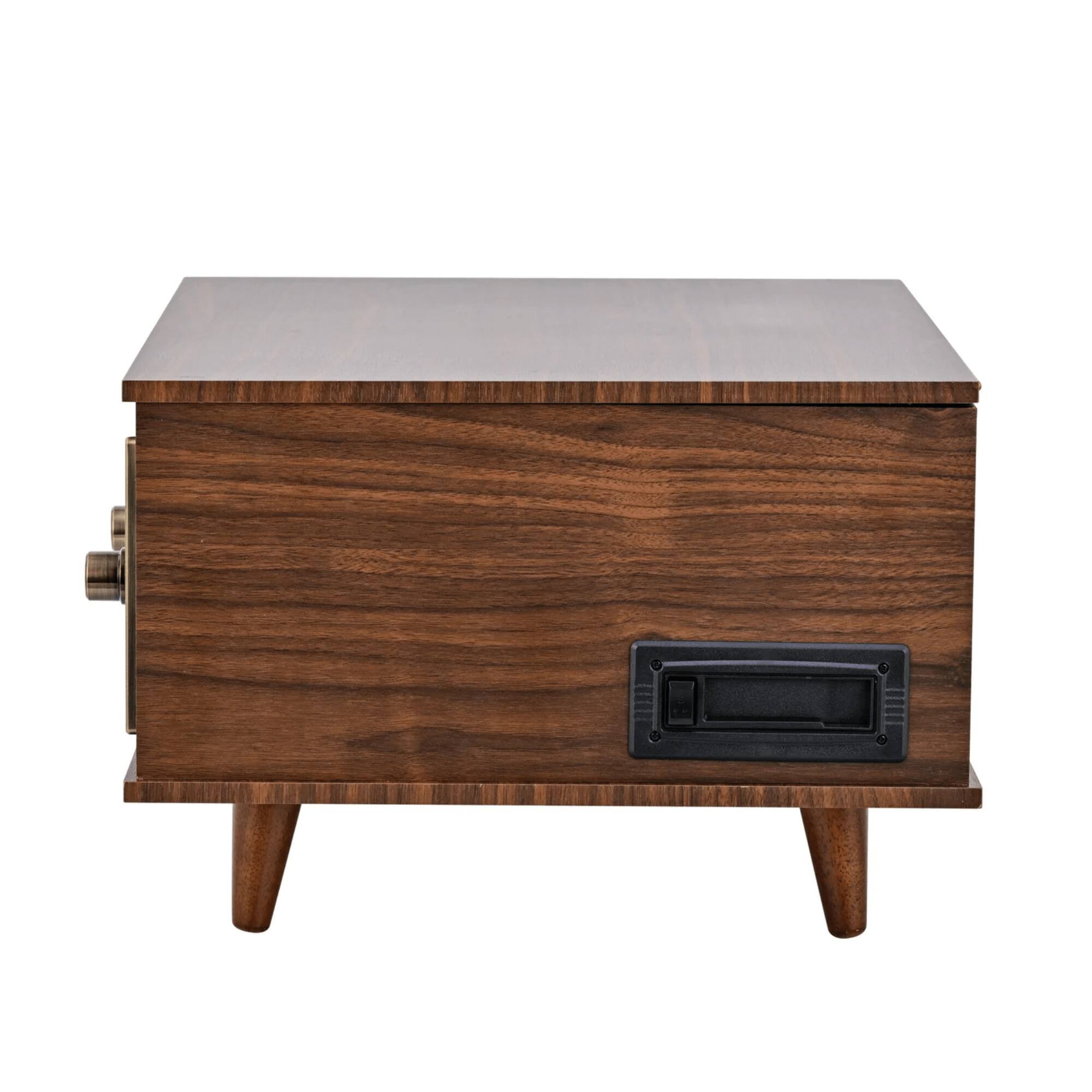 Alt View 4. Victor Audio - Monroe 8-in-1 Music Center - Walnut.
