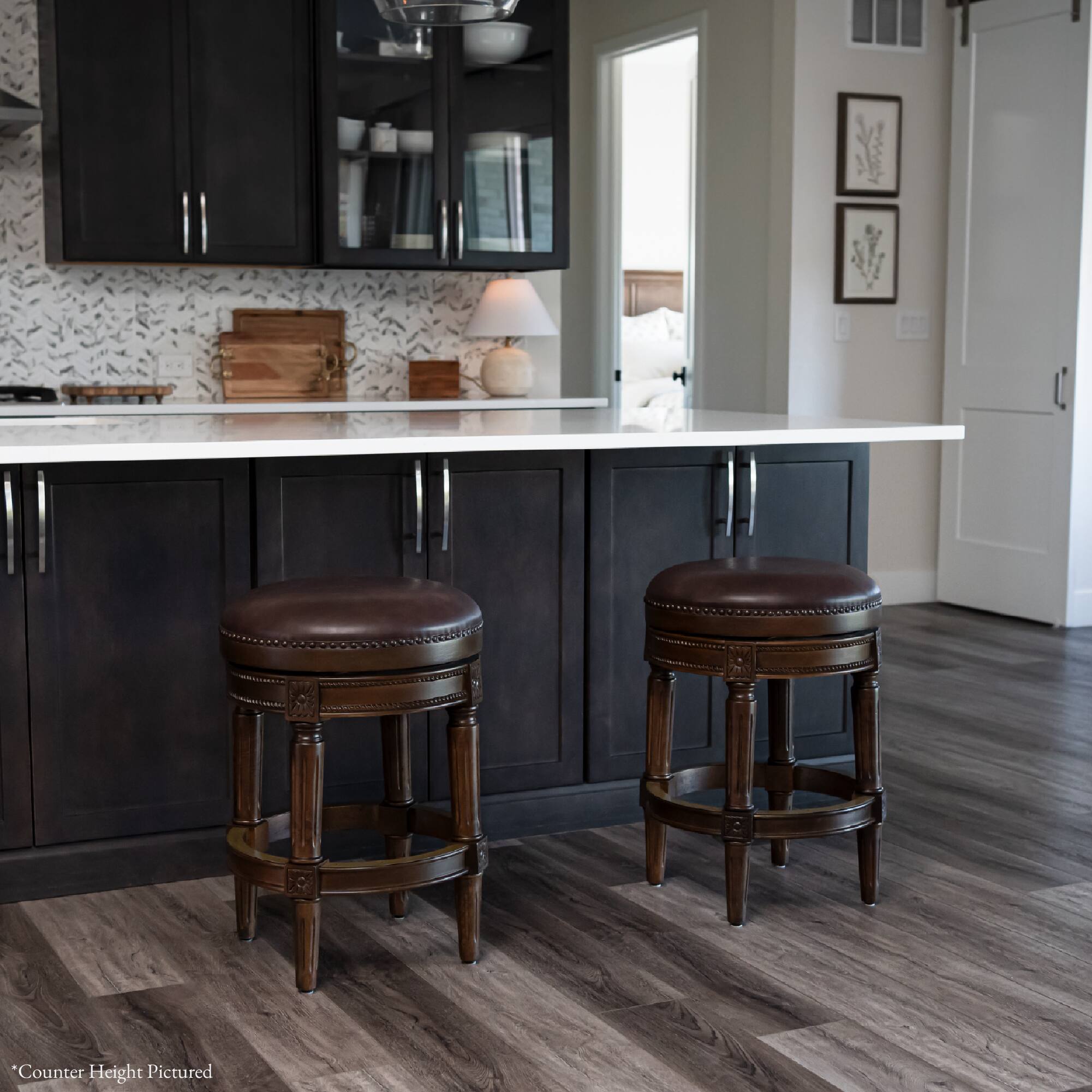 The text on the image reads: "Counter Height Pictured."