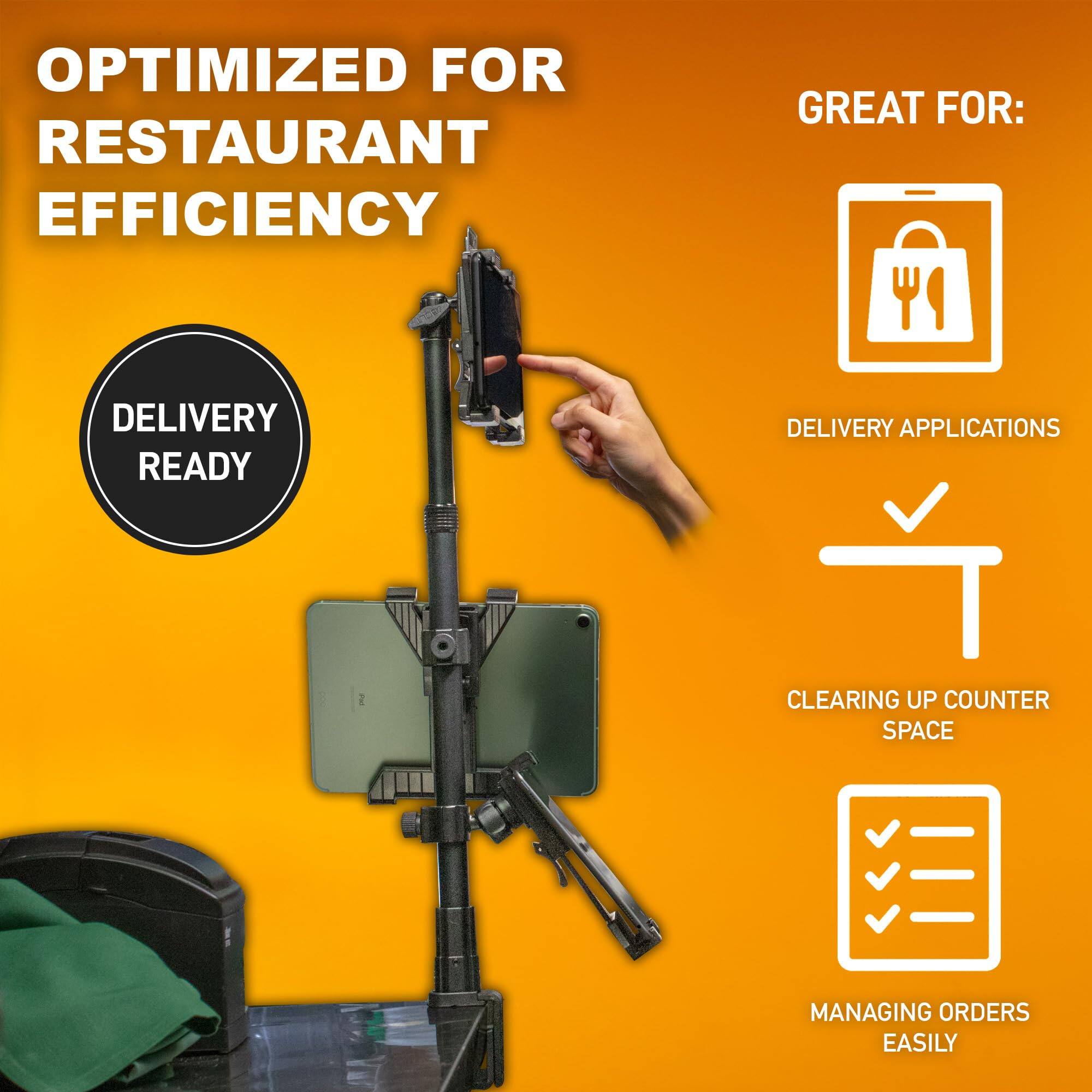 OPTIMIZED FOR RESTAURANT EFFICIENCY

DELIVERY READY

GREAT FOR:
- DELIVERY APPLICATIONS
- CLEARING UP COUNTER SPACE
- MANAGING ORDERS EASILY