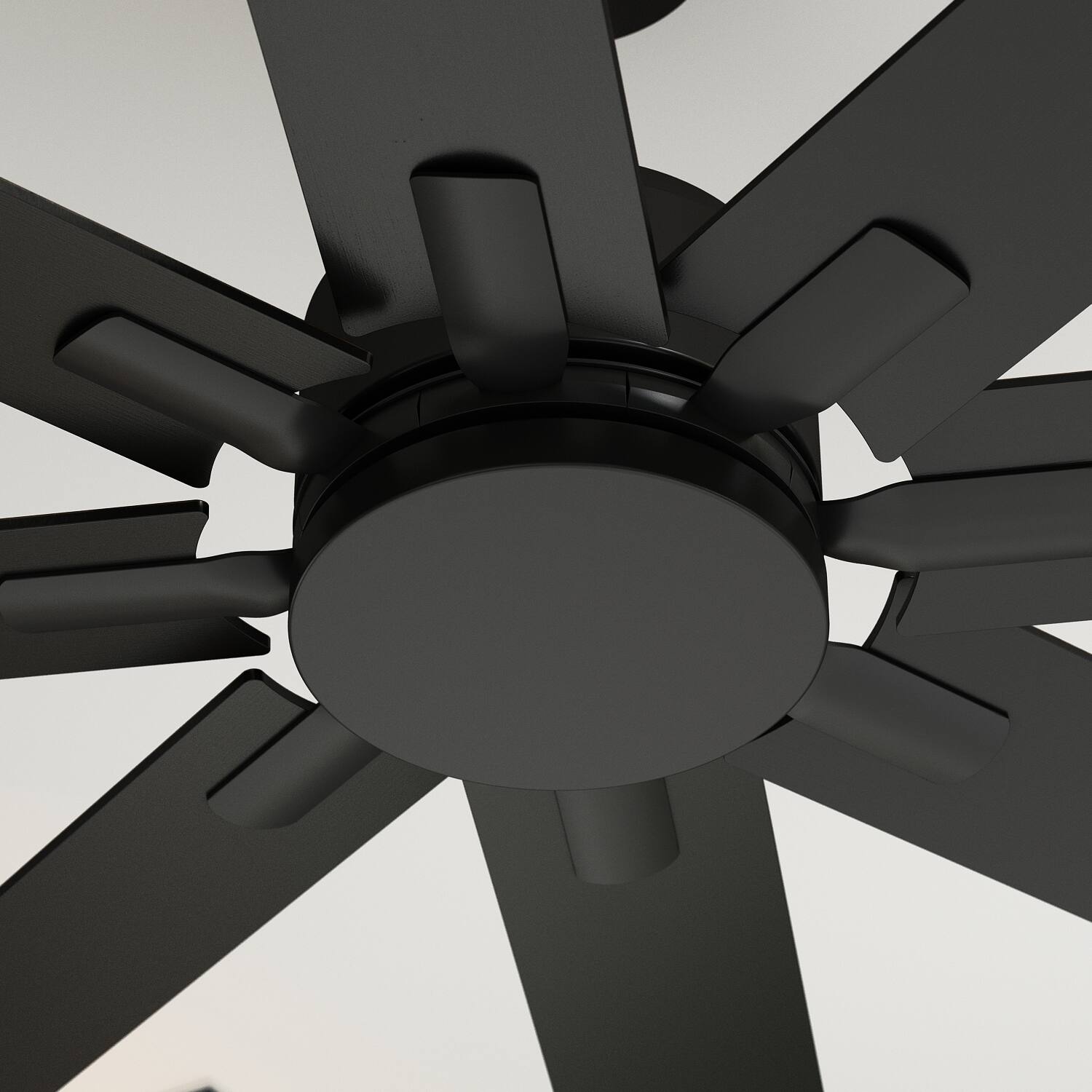 Alt View 4. Famapy - Famapy Ceiling Fan: 8 - Blade Design, Reversible & 5 - Speed Quiet Operation - Black.