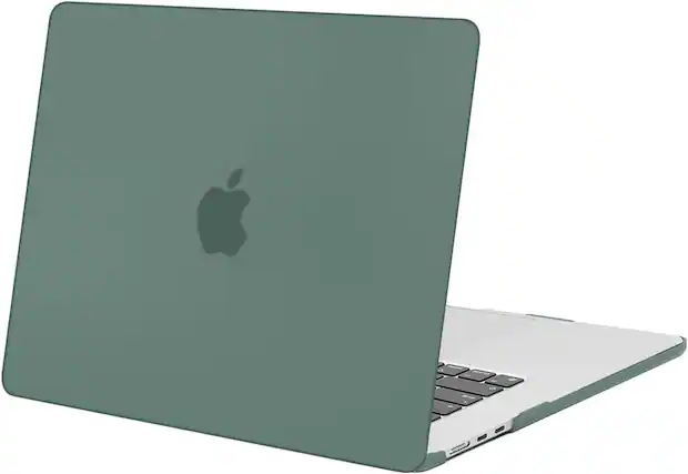Front. mosiso - MacBook Air 15 inch Case for models A3448 A3241 A3114 A2941 (2023-2026) - Emerald Green.