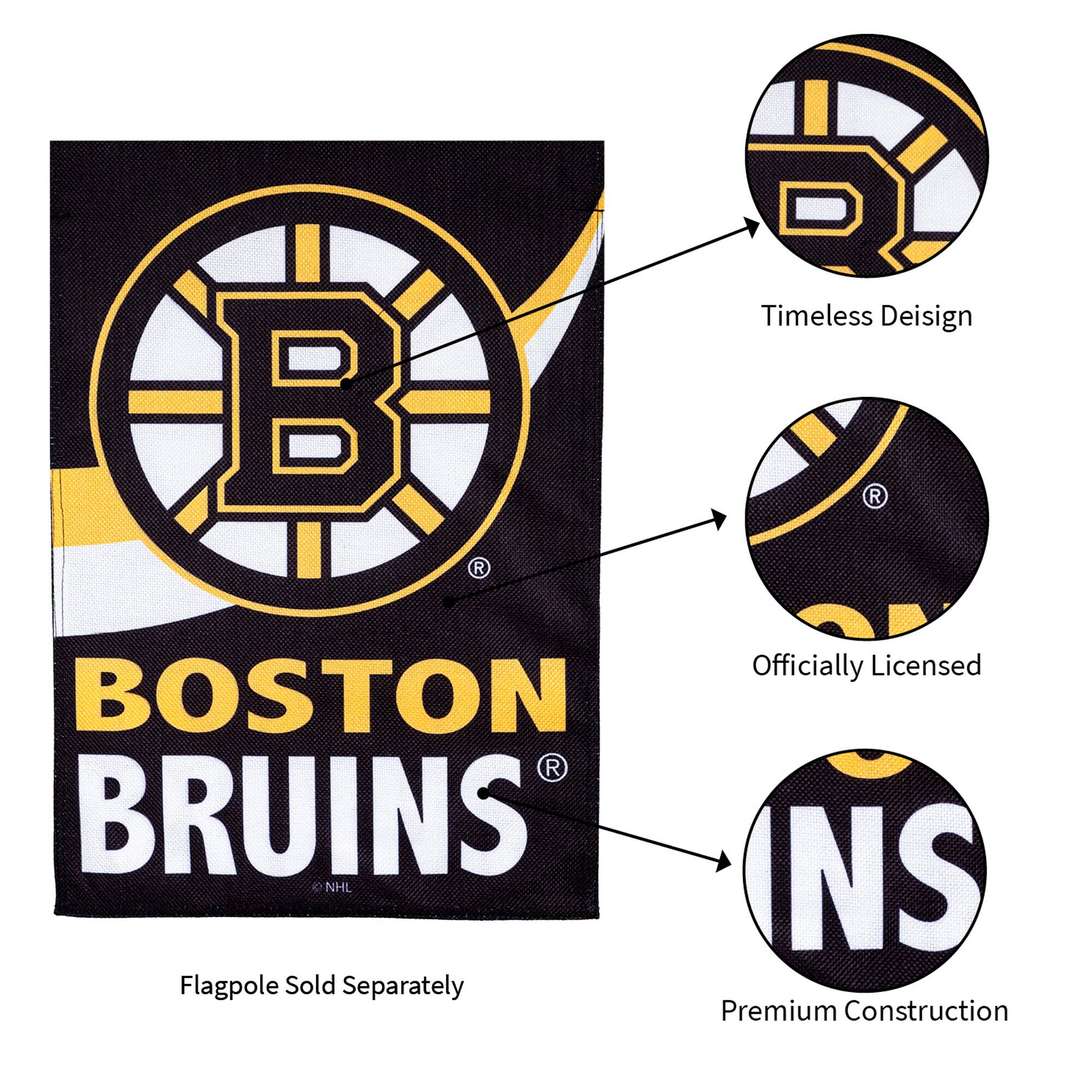 Timeless Design  
Officially Licensed  
Premium Construction  

BOSTON BRUINS®  

Flagpole Sold Separately