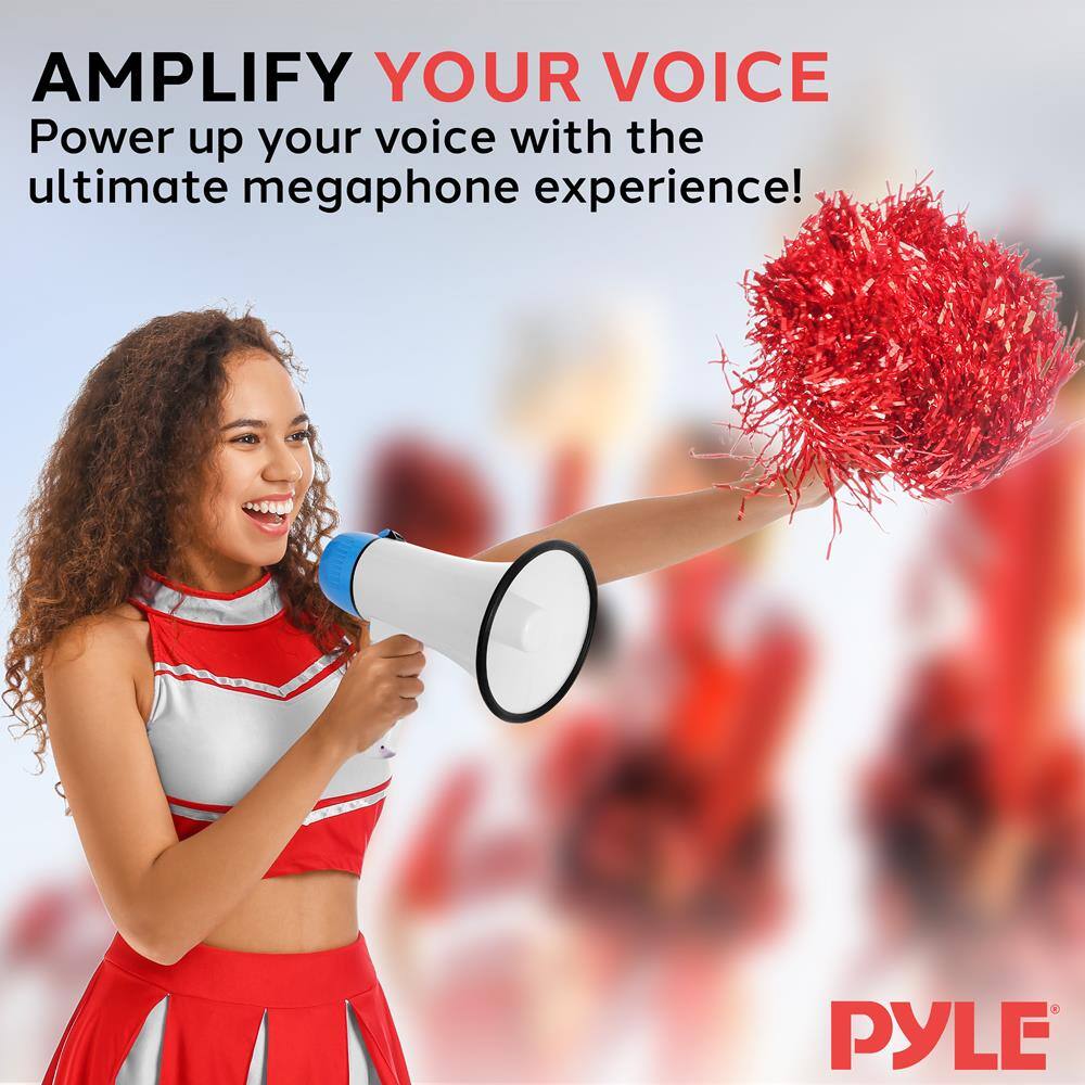 AMPLIFY YOUR VOICE  
Power up your voice with the ultimate megaphone experience!  

PYLE