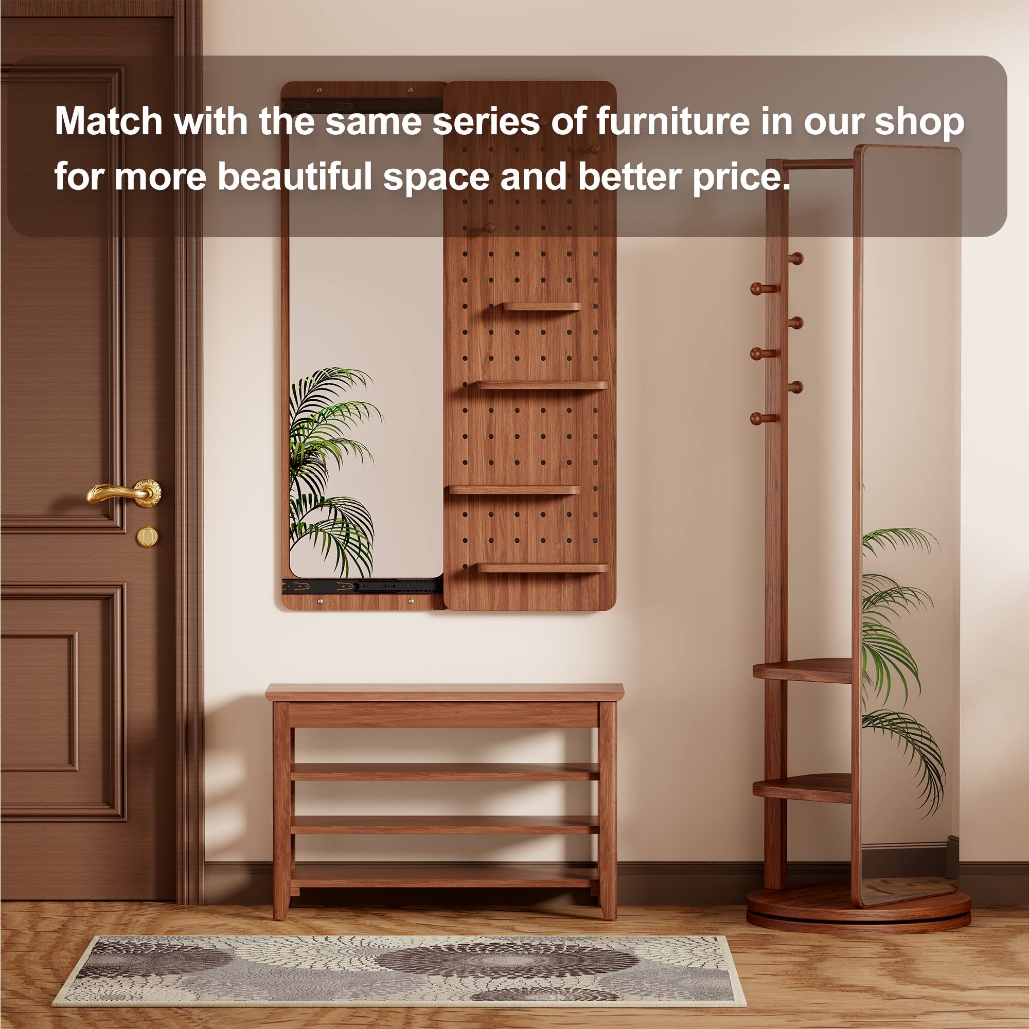 Match with the same series of furniture in our shop for more beautiful space and better price.