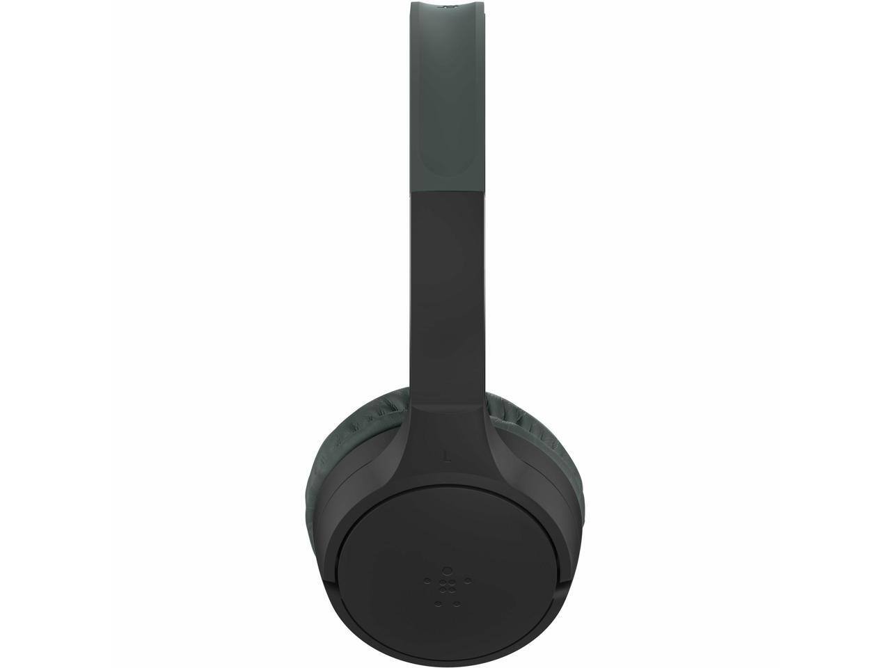 Alt View 1. Belkin - Belkin AUD002btBKV3 SoundForm Mini Wireless On-Ear Headphones for Kids - Black - Black.
