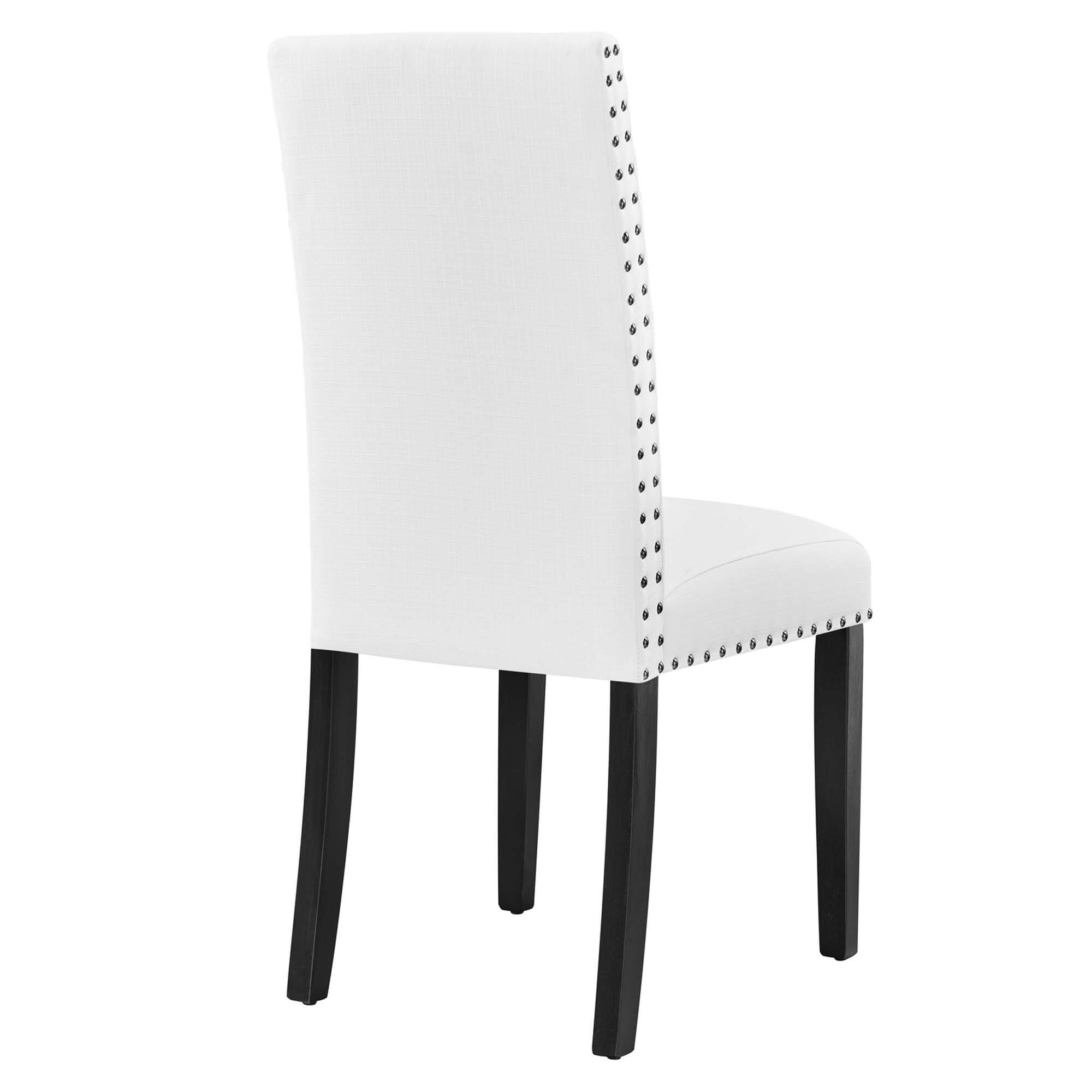 Alt View 2. Modway - Parcel Dining Upholstered Fabric Side Chair by Modway - White.