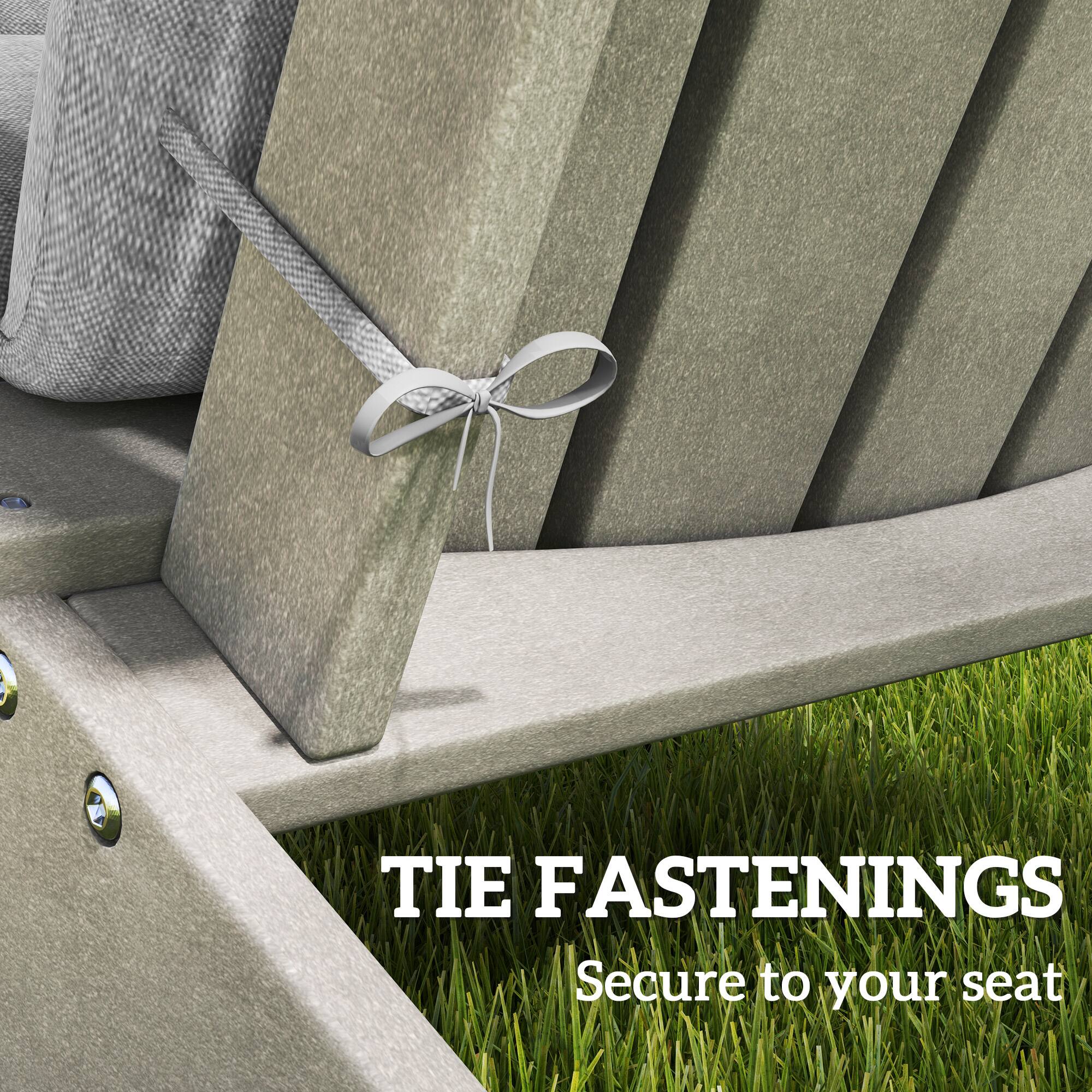 TIE FASTENINGS
Secure to your seat