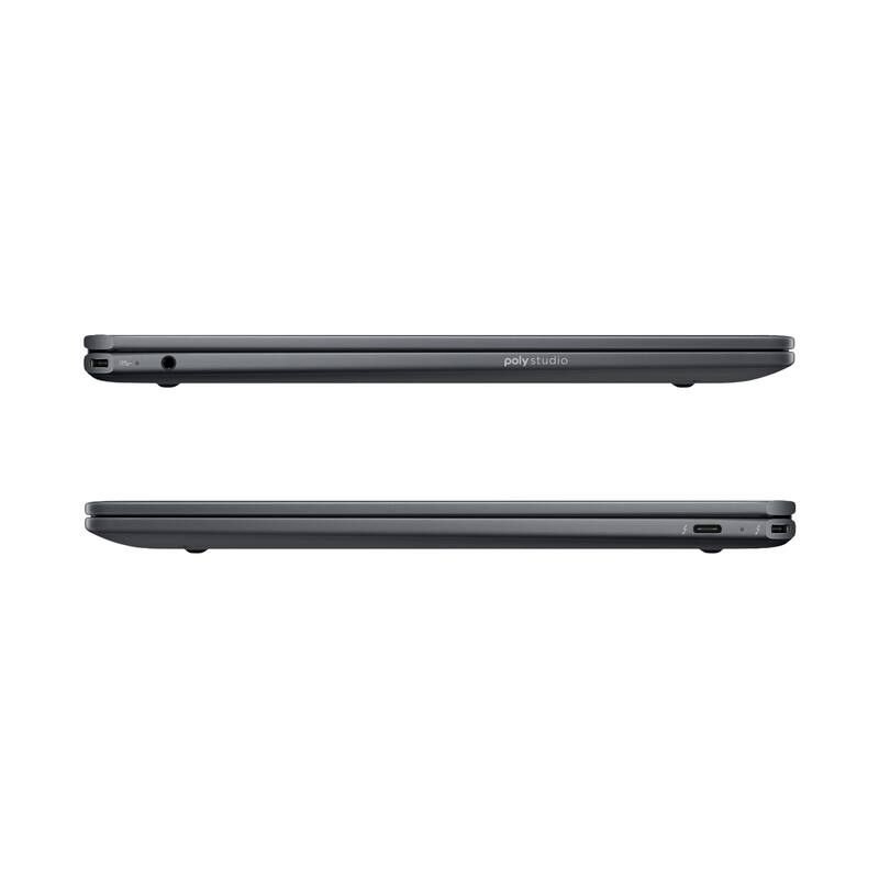 Alt View 7. HP - OmniBook Ultra Flip - Copilot+ PC - 14" 3K OLED Touch-Screen Laptop - Intel Core Ultra 7 256V - 16GB Memory - 512GB SSD - Eclipse Gray.