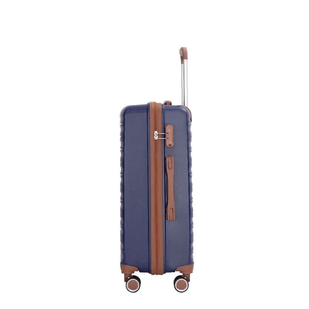 Alt View 1. Ropilly - Ropilly 5 Piece Luggage Set PP Hardshell 20 24 28 Inch Suitcase Set with Travel Bag Blue - Blue.