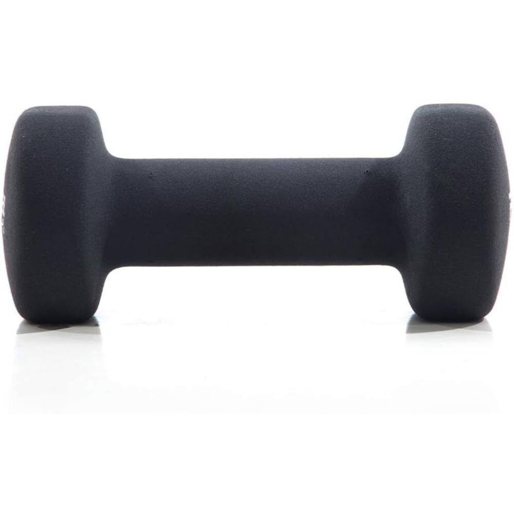 Alt View 1. Power Systems - 8 lbs Premium Neoprene Dumbbells Set, Pair of Hand Weights with Non-Slip Grip - Black.