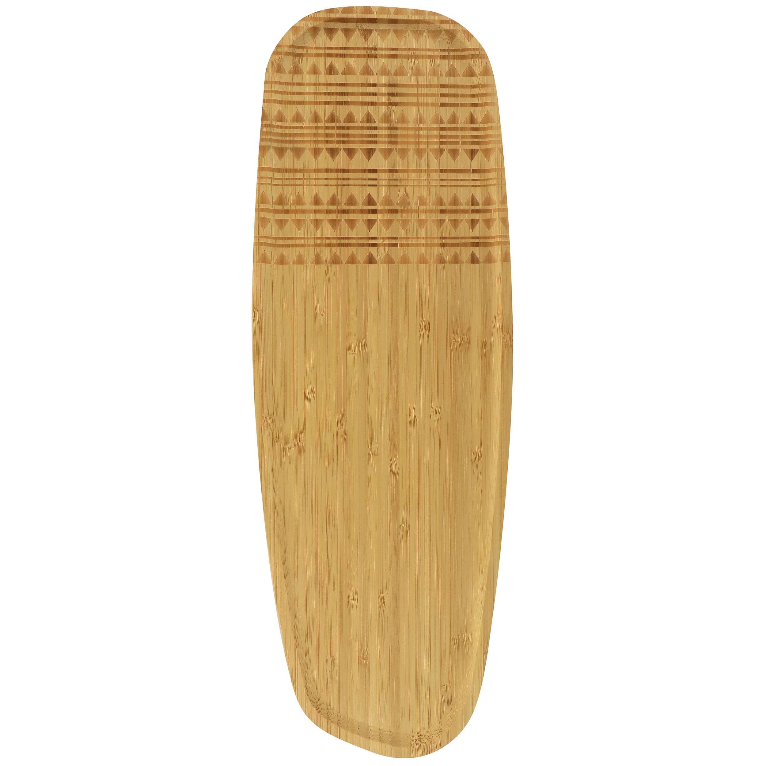 Alt View 2. Gibson - Gibson Home 17.7 Inch Sadler Narrow Wooden Serving Tray - Brown.