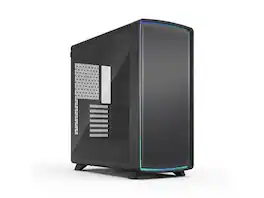 Fractal Design - Summit Ambience Blackout TG Blackened Oak PC Case - ARGB Gen II, 3x Momentum 14 Fans, ATX/E-ATX/mATX/ITX - Black