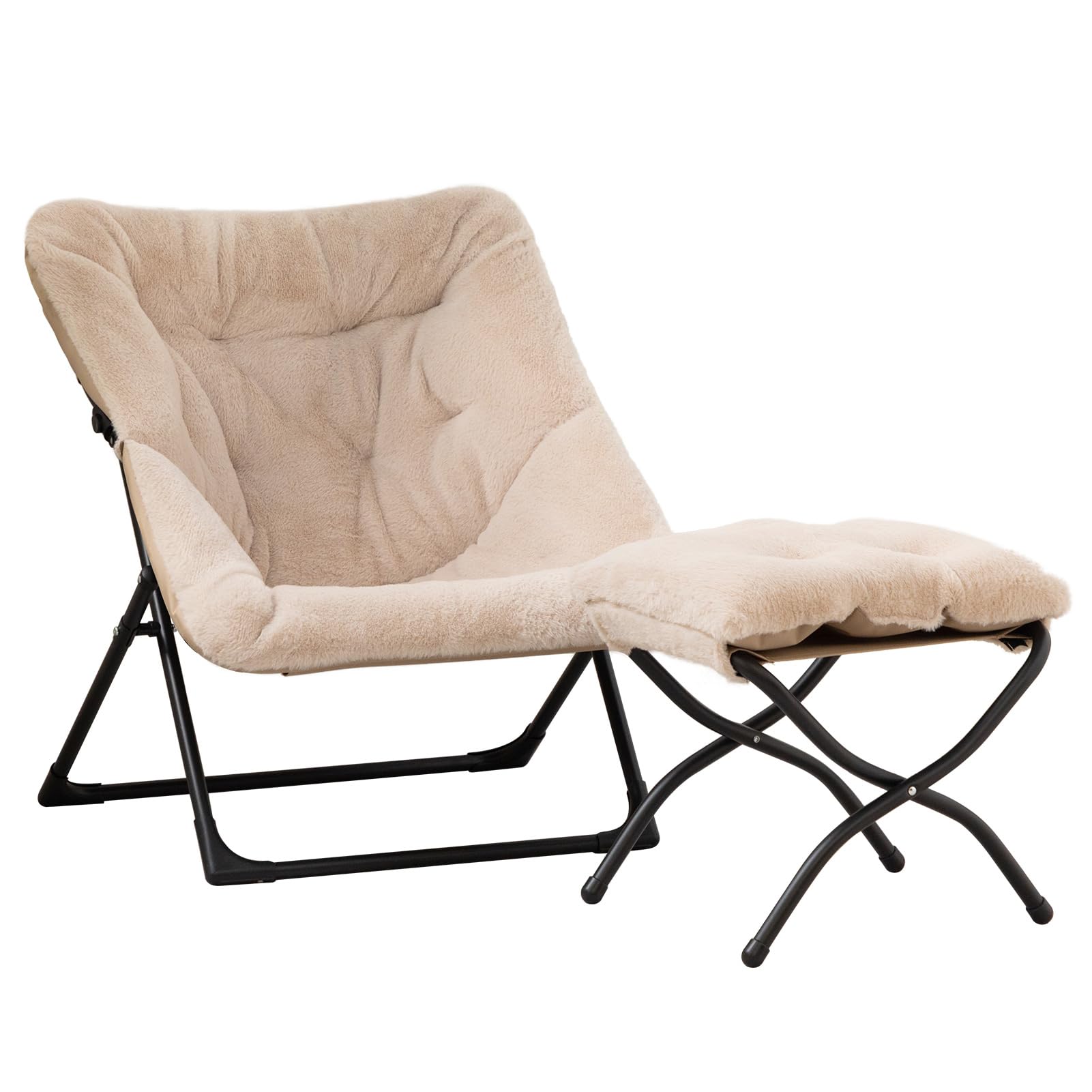 Light Camel Chair&stool