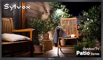 Sylvox - 55" Patio Class Series 4K UHD Google System Partial Sun IP55 Waterproof Smart Outdoor TV (2025)