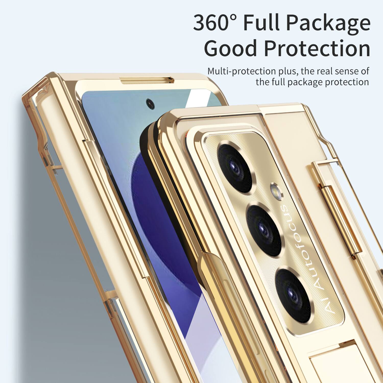 Dteck for Samsung Galaxy Z Fold8 Ultra Rugged Case with Tempered Glass ...