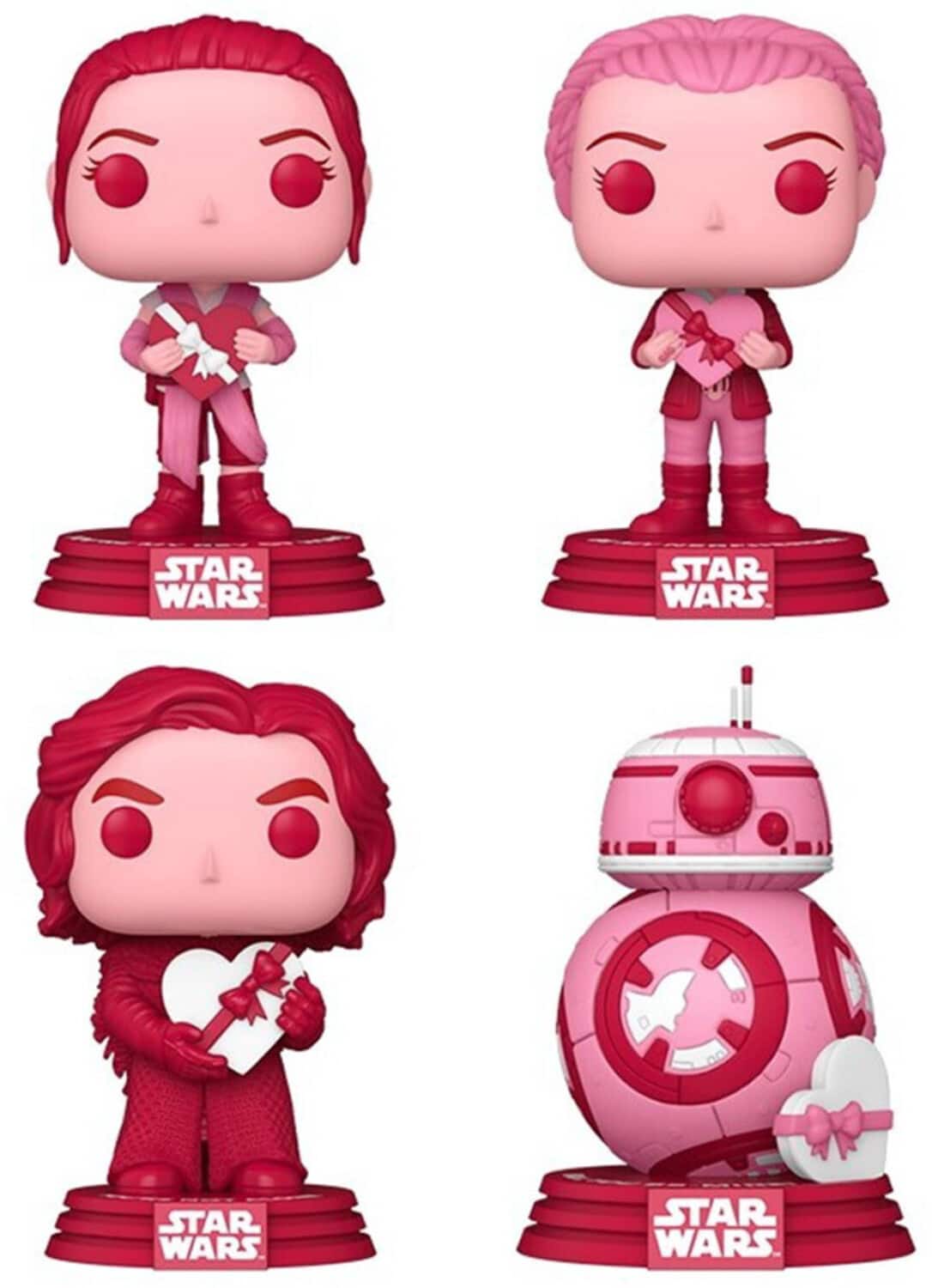 PopMarket - Funko Pop! Star Wars: Valentines Bundle - COLLECTABLES - Multicolor