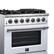 Alt View 5. Forno Appliances - Massimo 5.36 Cu. Ft. Freestanding Gas Convection Range with Air Fryer Kit, Wok Support & Griddle - White.