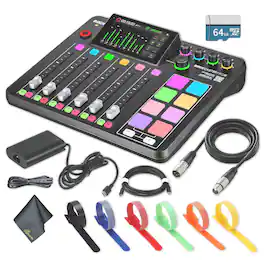 RODE - RODECaster Pro II + 64GB Micro SD Memory Card + More (Bundle)
