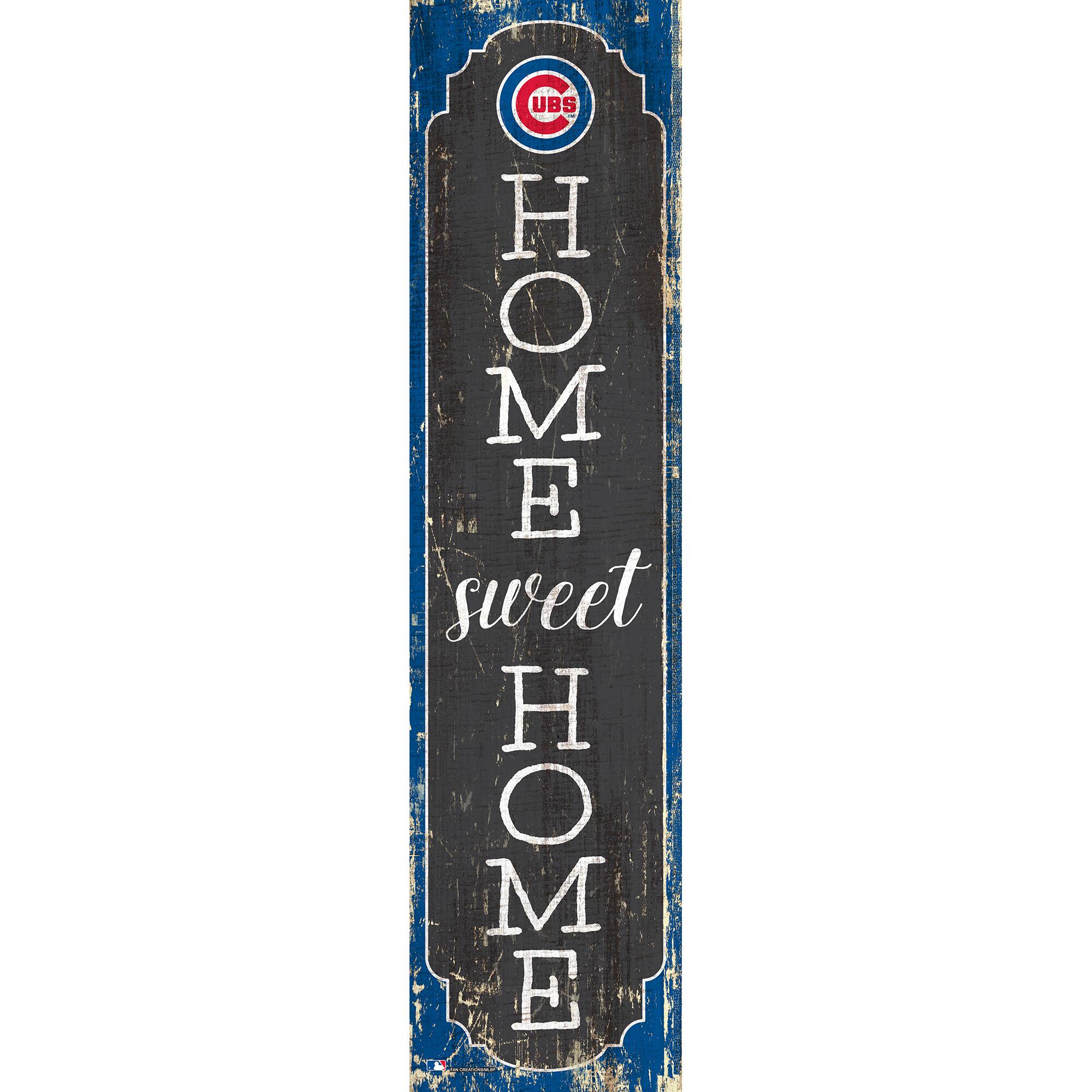 Chicago Cubs 24" Home Sweet Home Leaner Sign