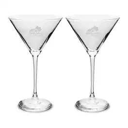 Jardine - Ashland Community and Technical College Two-Piece Traditional 10oz. Martini Glass Set - Multicolor