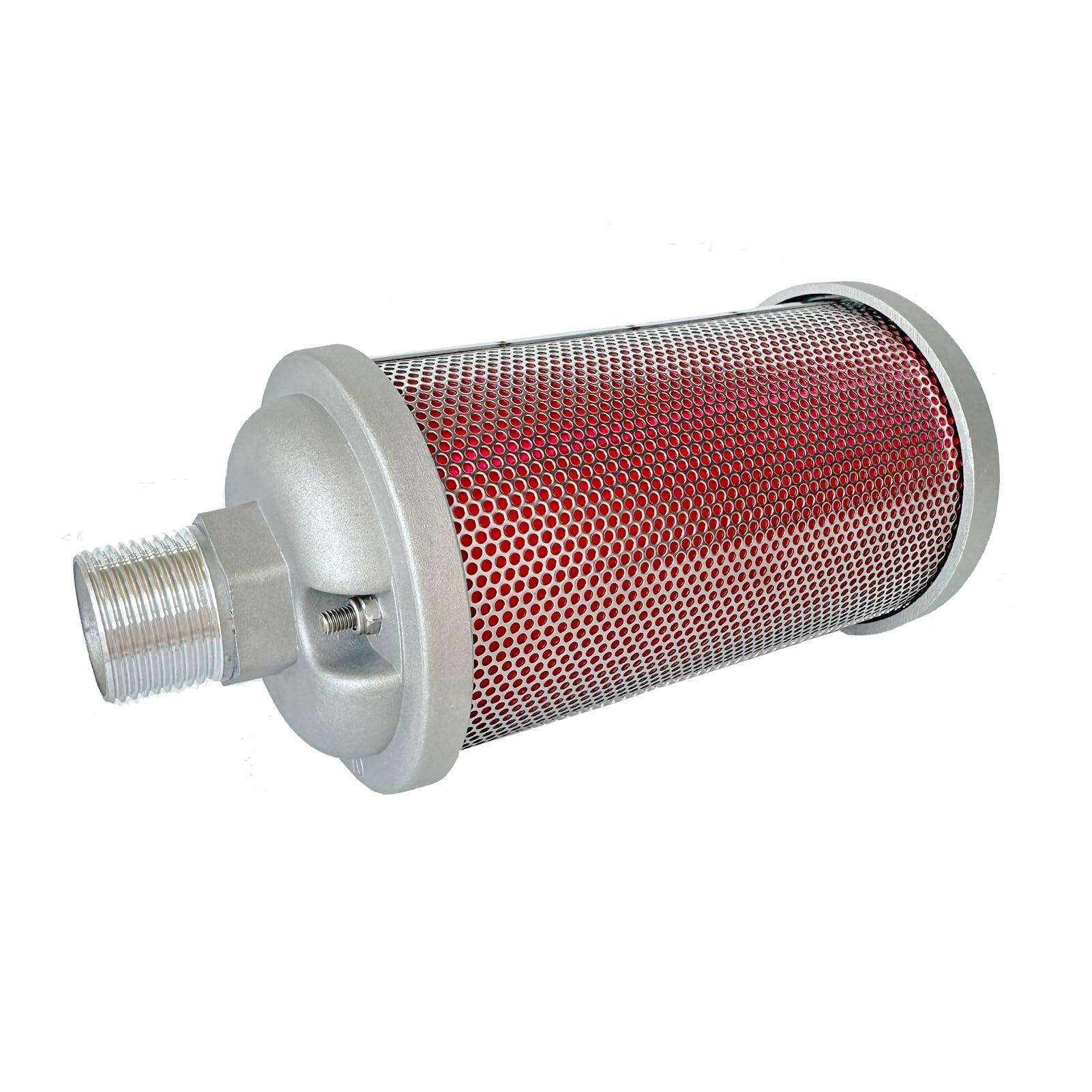 Front. JETRANSPORT - M10 Xy-10 Air Compressor Muffler 1" Npt Male Exhaust Silencer For Dryer Compressed Equipment And Systems Si - Default.
