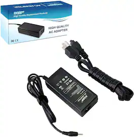 HQRP - 12V 4A 48W AC/DC Adapter w/AC Cord, 2.5x0.7mm Center Positive Plug, Replacement Power Supply Brick - Black