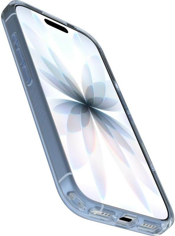 Alt View 1. OtterBox - OtterBox iPhone 17 (Only) Bundle: Symmetry Clear Series+ Case & Screen Protector - Snaps to MagSafe - Ultra-Sleek - Blue Bliss (Clear/Blue).