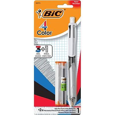 52274  
New! Nouveauté  
BIC Color  
3 + 1 INKS  
PENCIL ENCRE PORTE-MINE  
2H 0.7  
Ball #2HB  
Mechanical Lipiz ménico 1  
2 Mechanical Pencil Stylo à Bille 1