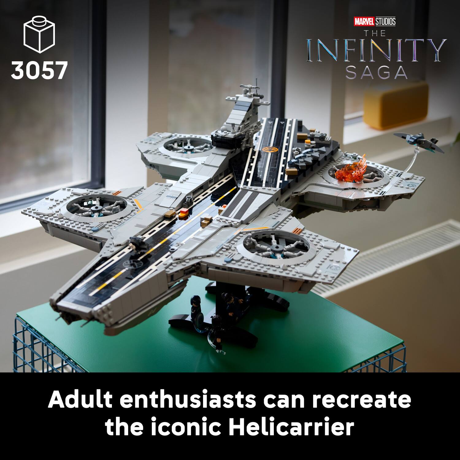 3057 MARVEL STUDIOS THE INFINITY SAGA

Adult enthusiasts can recreate the iconic Helicarrier