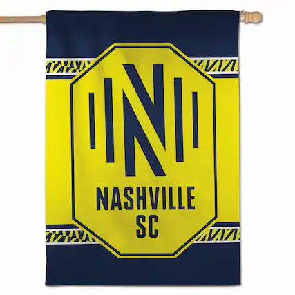 Front. WinCraft - Nashville SC Two-Sided 28'' x 40'' Vertical Banner - Multicolor.