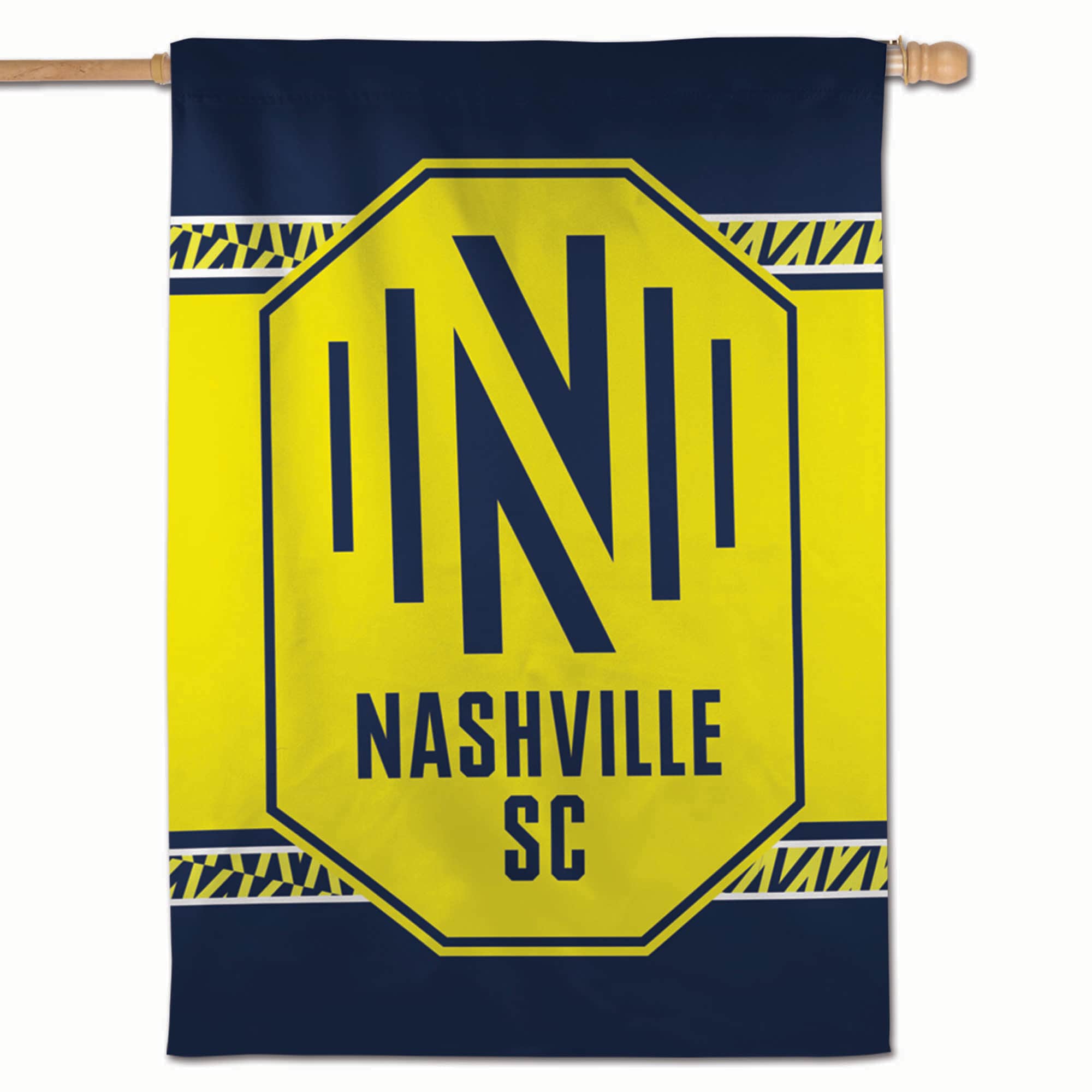 Front. WinCraft - Nashville SC Two-Sided 28'' x 40'' Vertical Banner - Multicolor.