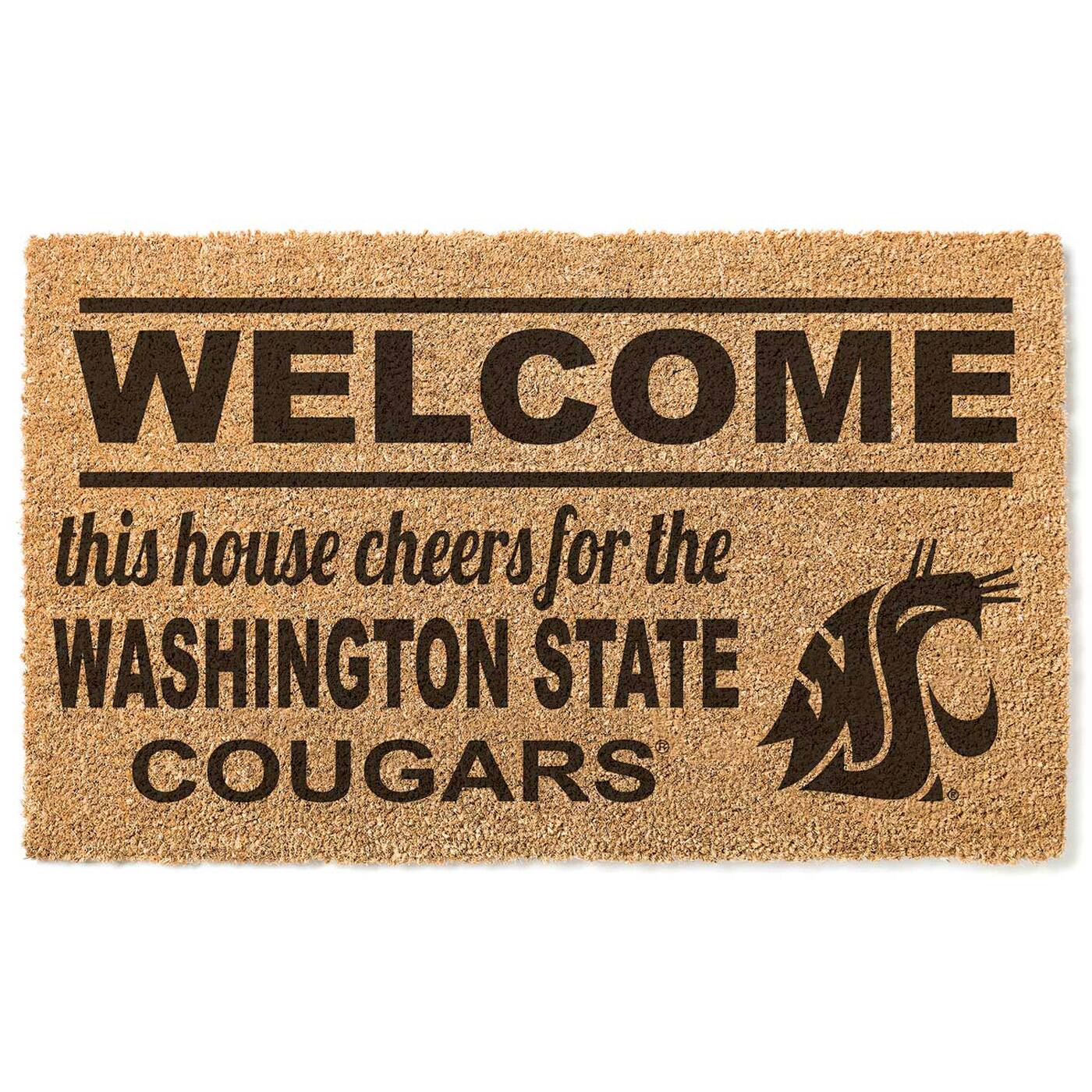 Washington State Cougars 18" x 30" Welcome Doormat