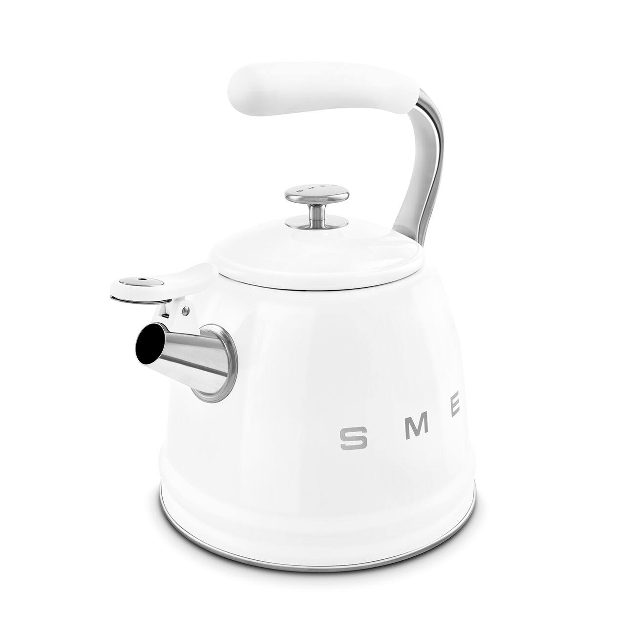 Alt View 2. SMEG - CKLW2001 Whistling Kettle - White.