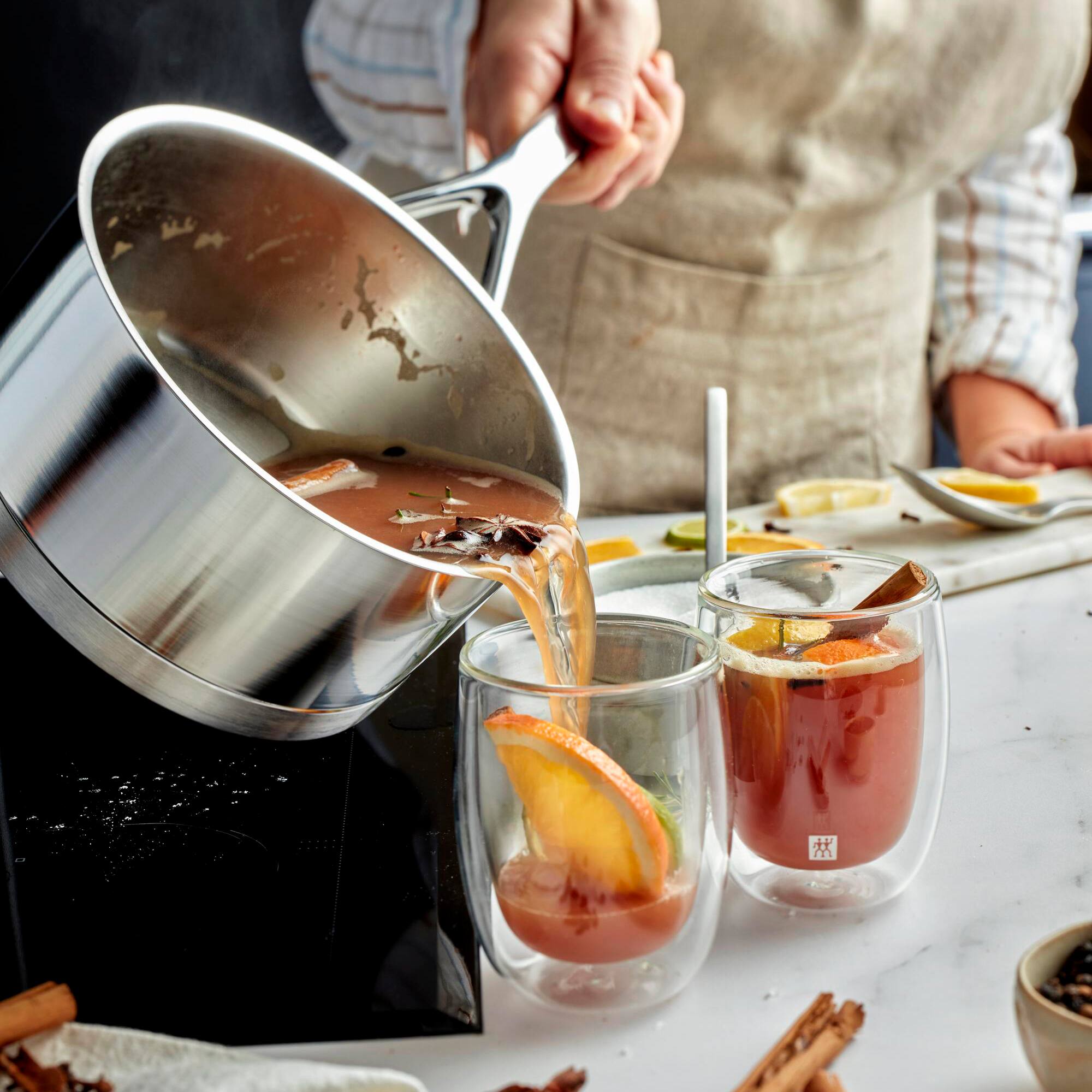 Alt View 4. Demeyere - Demeyere Atlantis Proline 7 3.2-qt Stainless Steel Saucepan - Stainless Steel.