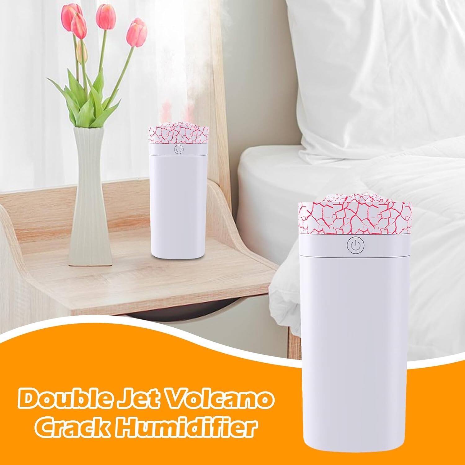 Double Jet Volcano Crack Humidifier