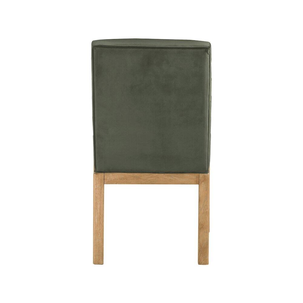 Alt View 3. Meridian Furniture - Evelyn Green Velvet Dining Chair - Green.