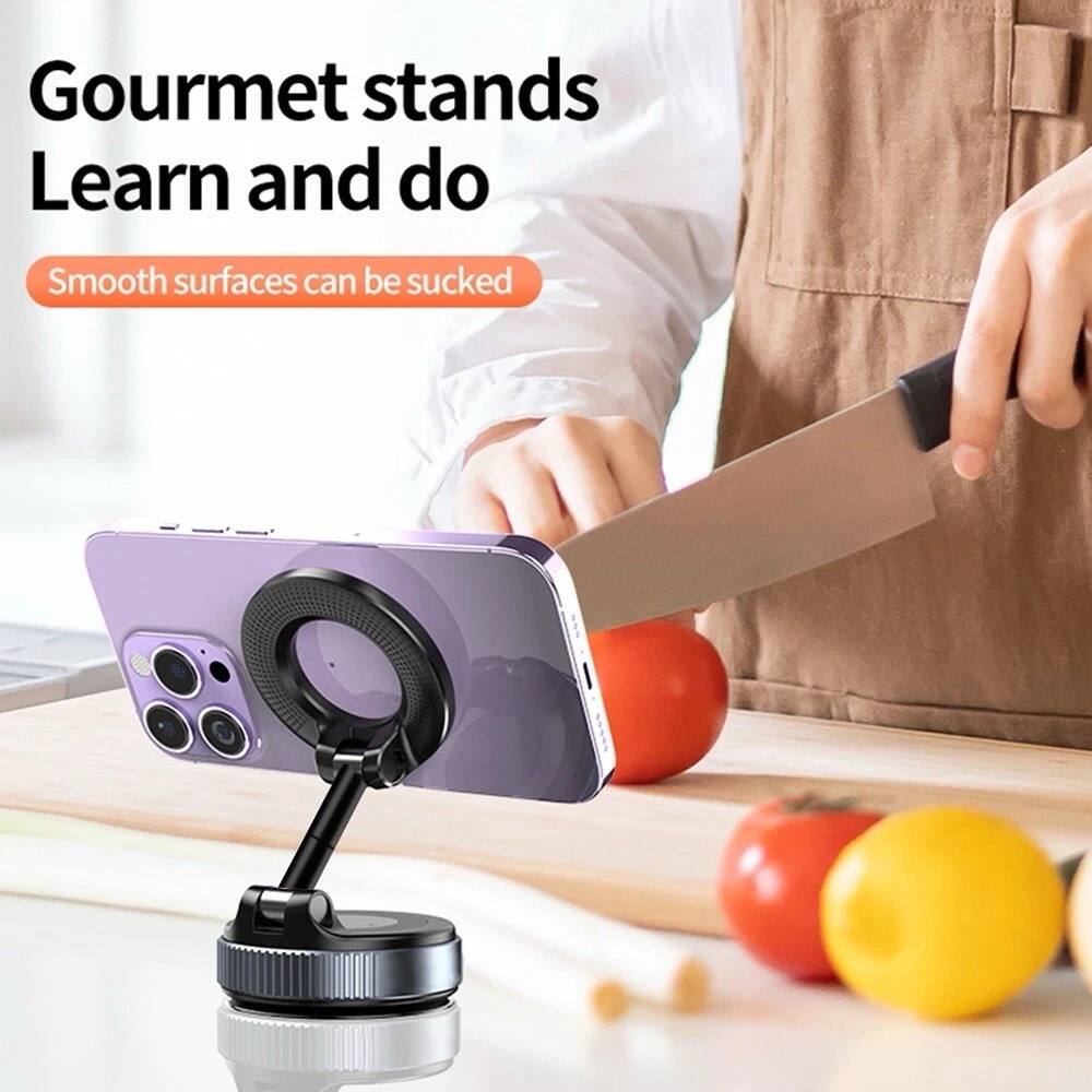 Gourmet stands  
Learn and do  
Smooth surfaces can be sucked