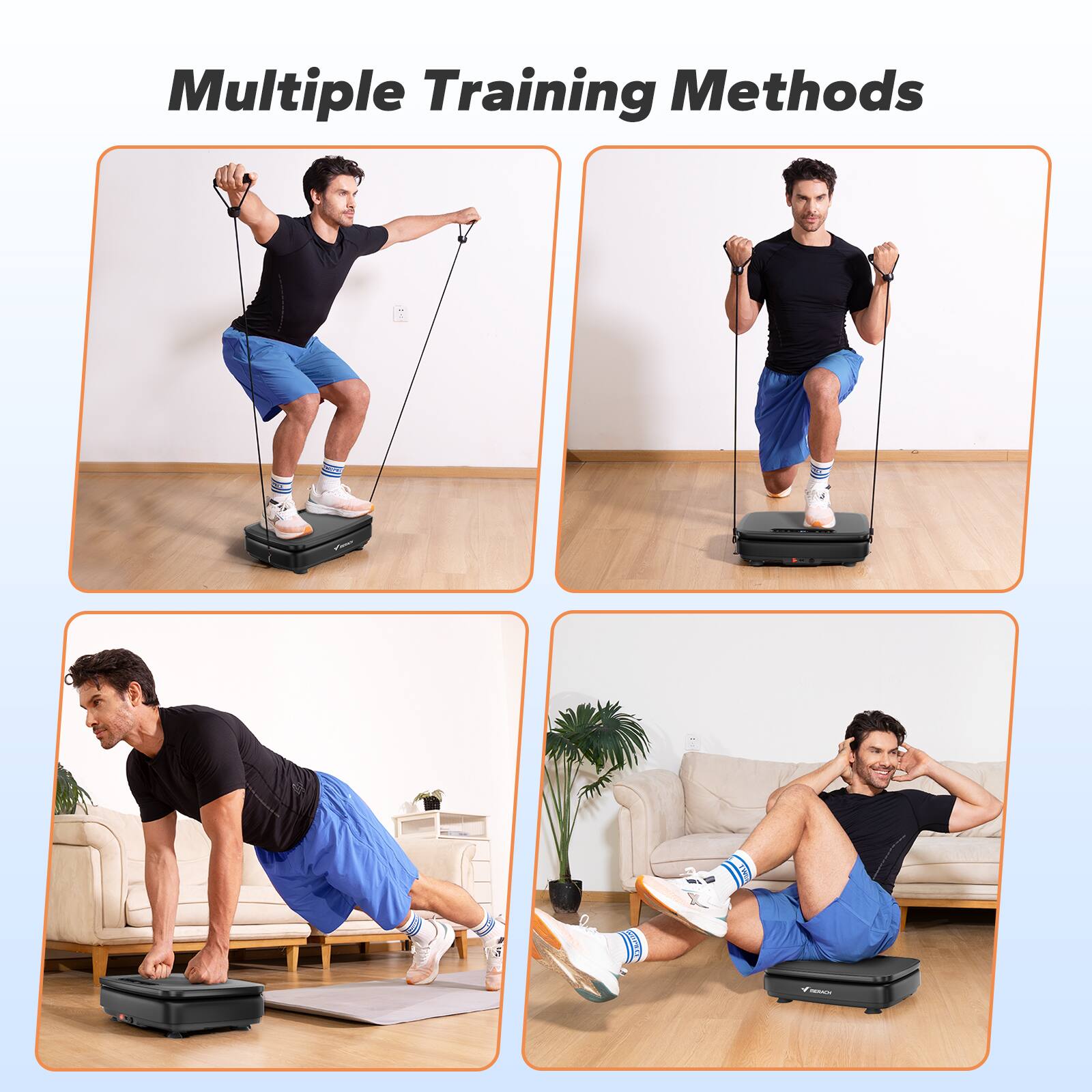 MERACH Vibration Plate Exercise Machine, Whole Body Workout