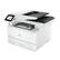 Left. HP - LaserJet Pro MFP 4101fdne All-In-One Black-and-White Laser Printer with 3 months of Instant Ink included with HP+ - White.