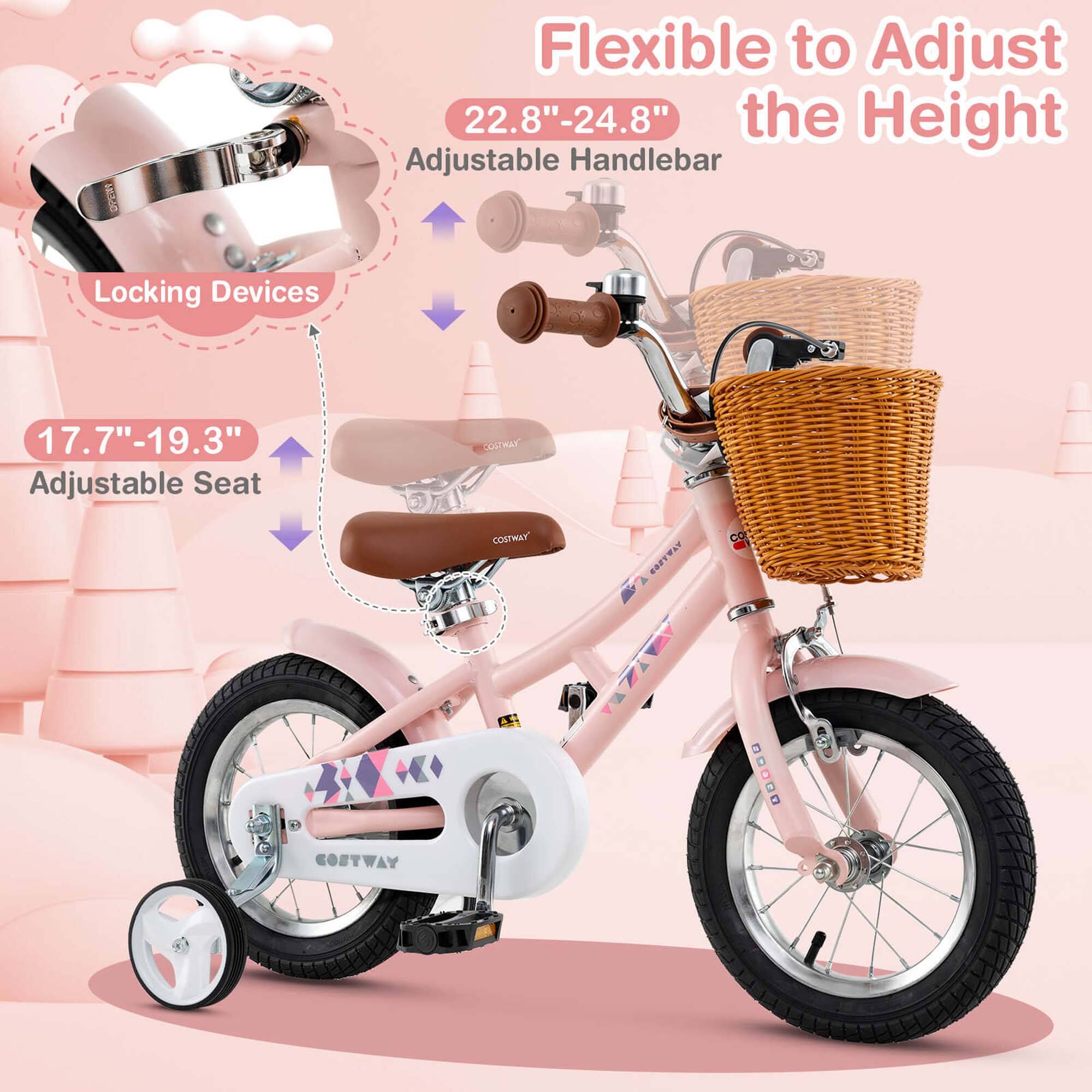 Flexible to Adjust the Height

22.8"-24.8" Adjustable Handlebar

17.7"-19.3" Adjustable Seat

Locking Devices