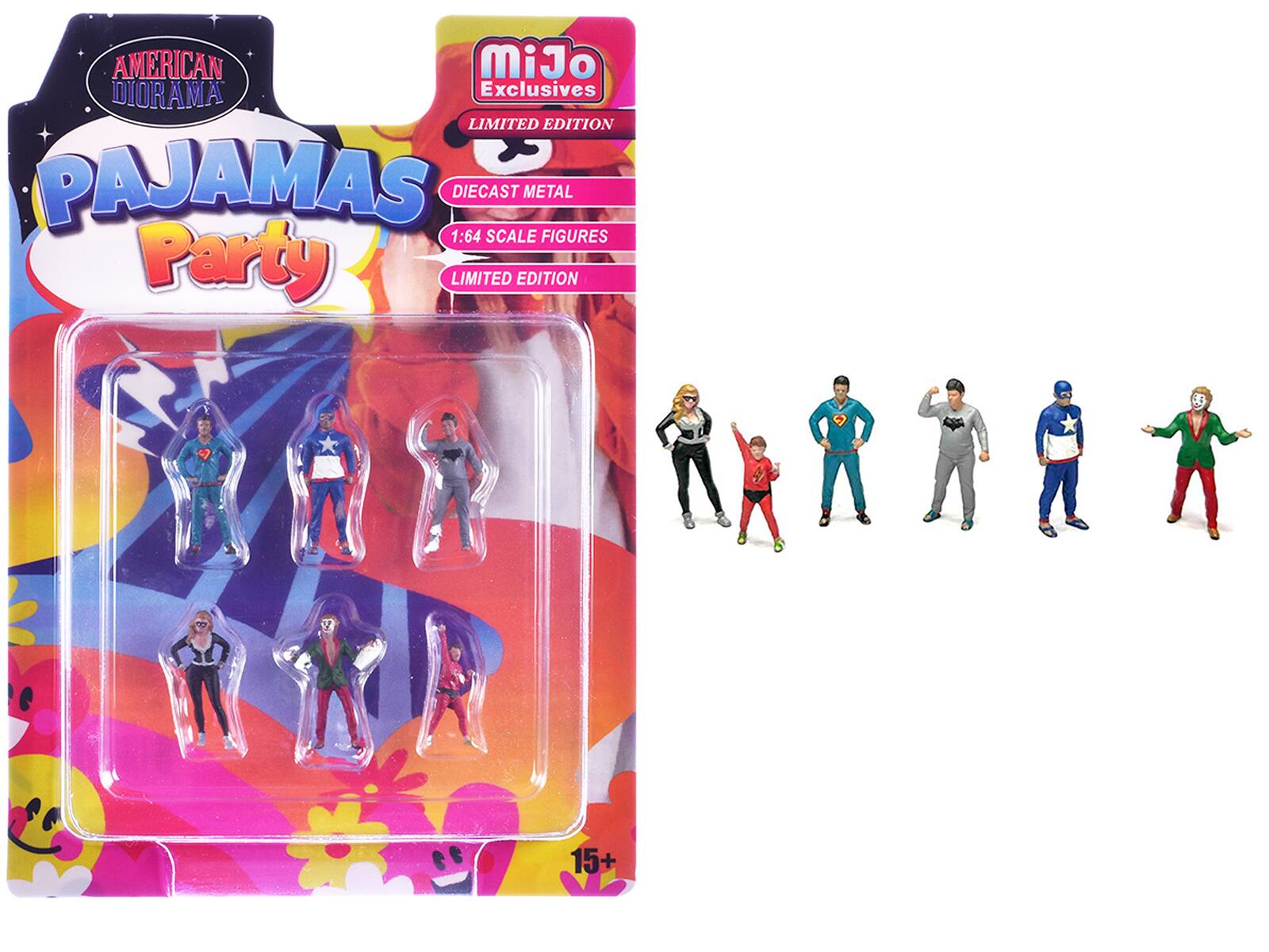 AMERICAN DIORAMA Exclusives LIMITED EDITION PAJAMAS Party LIMITED EDITION 1:64 SCALE FIGURES DIECAST METAL