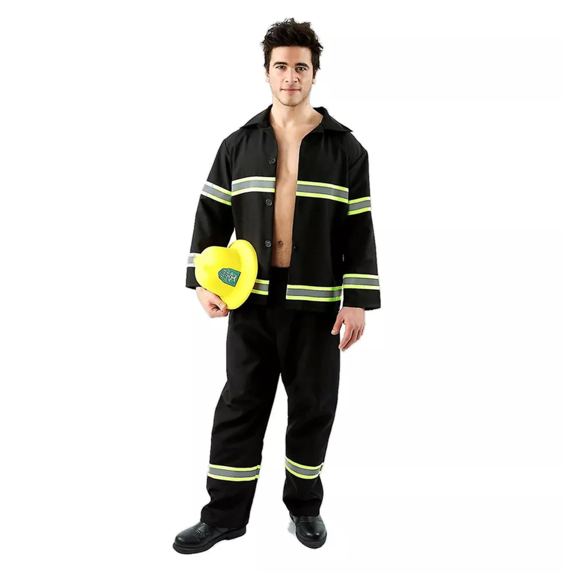 Orion Costumes - Fireman Adult Costume | Extra Large - Black price history on PriceWatchPro