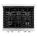 Alt View 2. ZLINE - 30 in. Wide 4 Burner Paramount Dual Fuel Satin Steel Range (SDRS-WM-30) - Stain Steel/White Matte.